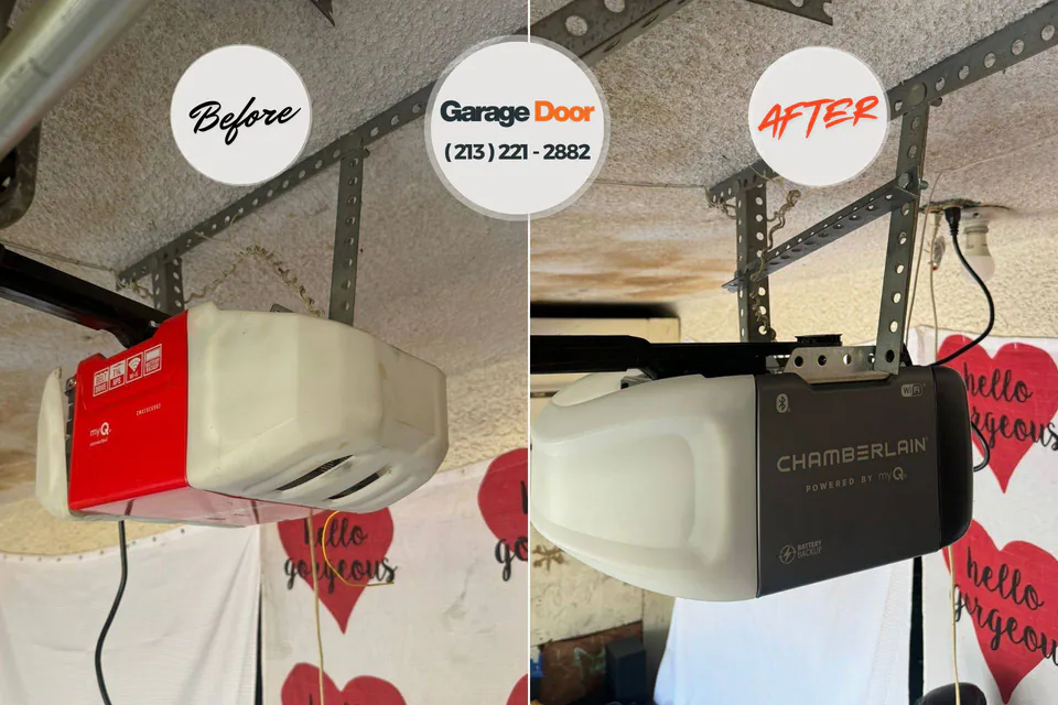 Before and after: garage door repair Misericordia University, PA